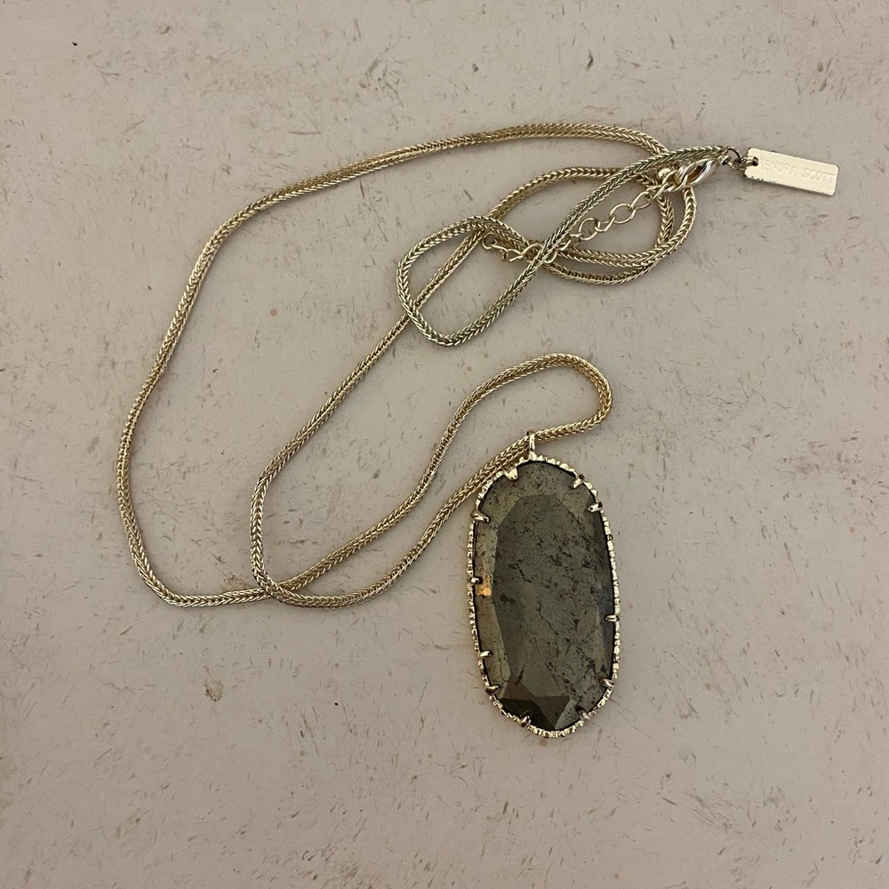 Kendra Scott Donna Necklace in Pyrite - Limited Edition/Holiday Collection